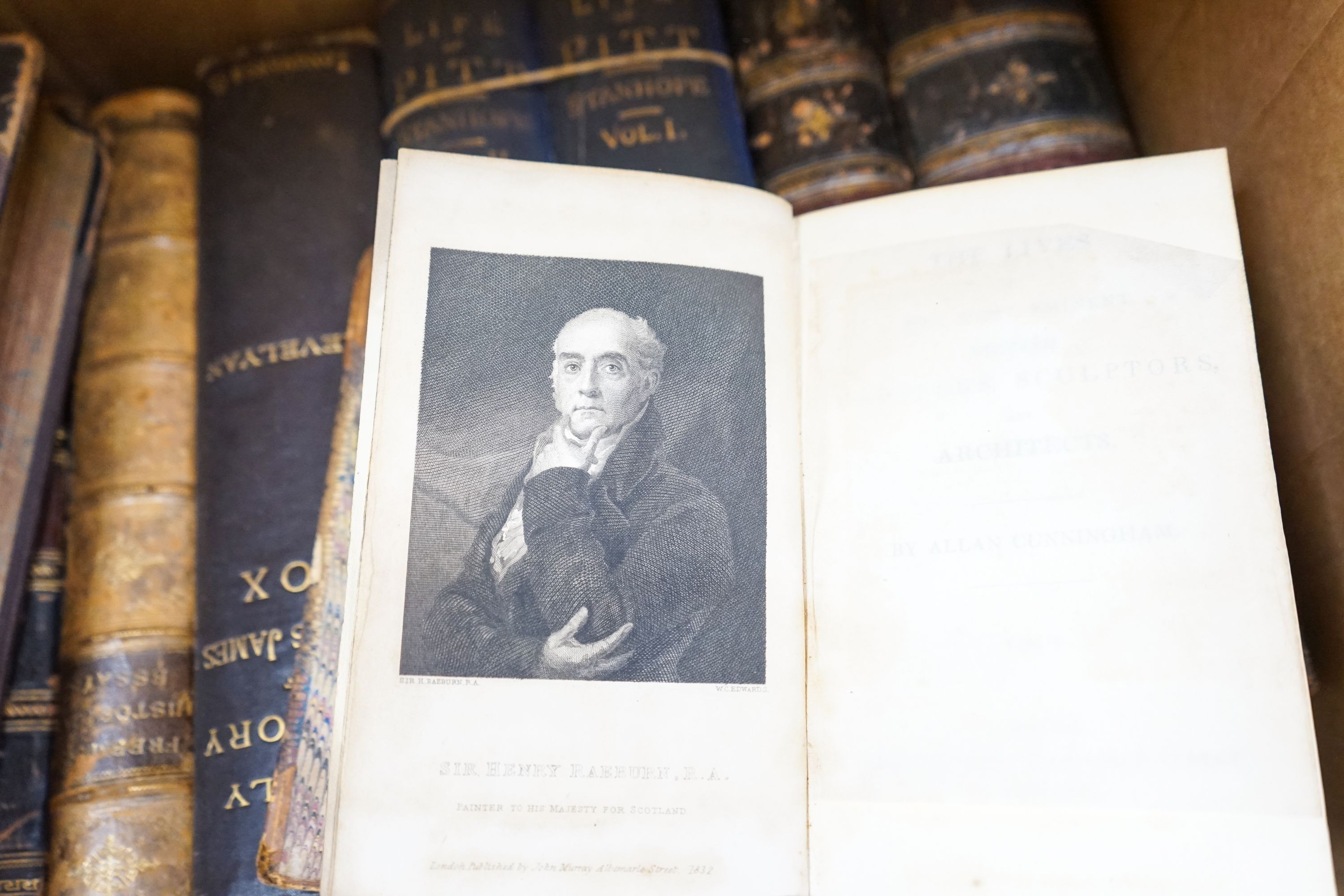 A collection of leather bound books, including The Truth of The Scripture 1808 to follow The Whole Duty of Man